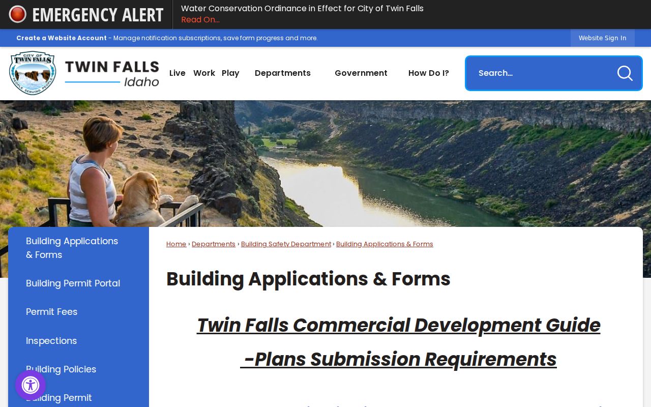 Twin Falls neighbors city addressing and building forms